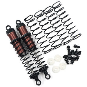 Yeah-Racing YA-BBG-0100BK Aluminium Big Bore Go Dämpfersatz 100mm 2 Stück für 1/10 RC Off-Road Car Schwarz