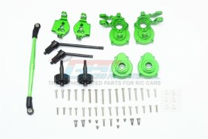 GPM TRX4H100F-G Aluminium front C-Hubs + steering knuckle...
