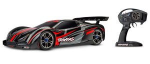 Traxxas TRX64077-3 XO-1 Supercar 160km/h+ 1:7 4WD Telemetria, sistema di stabilità TSM Rosso V. 2022