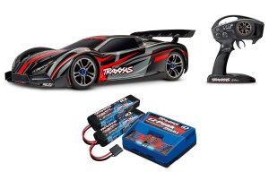 Traxxas TRX64077-3 XO-1 Supercar 160km/h+ 1:7 4WD Telemetry, TSM Stability System with Traxxas 4S Combo Red V. 2022