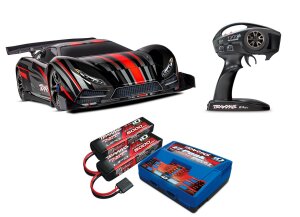 Traxxas TRX64077-3 XO-1 Supercar 160km/h+ 1:7 4WD Telemetry, TSM Stability System with Traxxas 6S Combo Red V. 2022