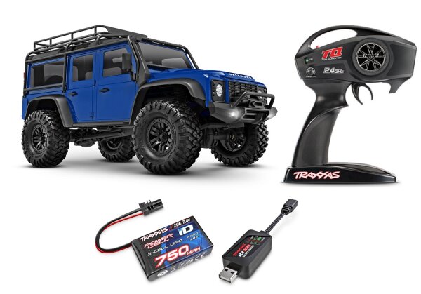 Traxxas 97054-1 TRX-4M Land Rover Defender 1/18 4WD RTR Crawler 2.4GHz incl. battery, charger and lights