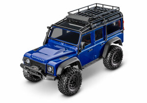 Traxxas 97054-1 TRX-4M Land Rover Defender 1/18 4WD RTR Crawler 2.4GHz with Battery, Charger and Lights Silver