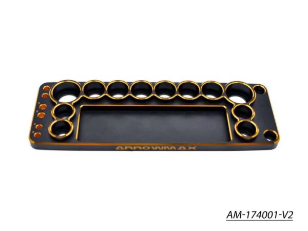 ARROWMAX AM174001V2 AM-174001-V2 Base per attrezzi per auto 1/10 Nero Oro V2