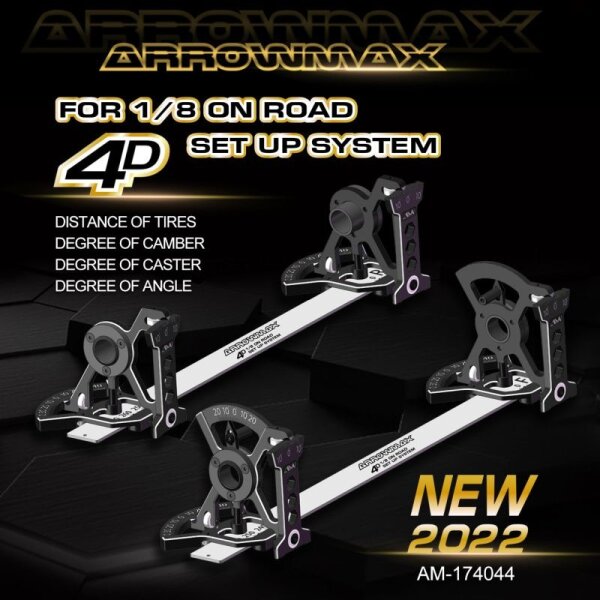 ARROWMAX AM174044 AM-174044 Set-Up System For 1/8 On-Road Cars With Bag 2022