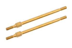 Team Corally C-00130-017-1 Steering Turnbuckle - 62mm - S2 Steel - Gold - 2 pcs