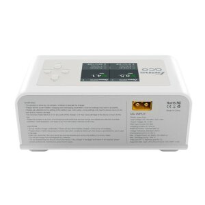 Gens Ace GEA200WDUAL-EW Caricabatterie Imars a doppio canale 15A - AC200W/DC300W x2 Smart Balance RC Bianco