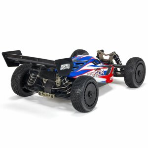 Arrma ARA8406 TLR Tuned TYPHON 1/8 4WD BLX Buggy RTR, rosso/blu