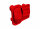 Traxxas TRX9738-RED Differenciálmu burkolat piros TRX-4M
