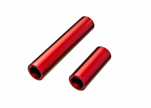 Traxxas TRX9752-RED Drive shaft sleeves middle red, alloy...