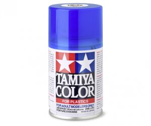 Tamiya 300085072 Spray TS-72 Blue Transparent/Clear...