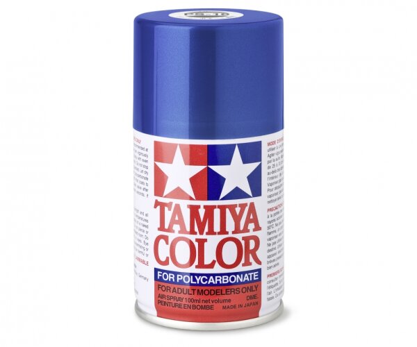 Tamiya 300086016 Spray PS-16 Bleu Métallique Polycarbonate 100ml