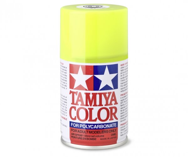 Tamiya 300086027 Spray PS-27 Neon Yellow Polycarbonate 100ml