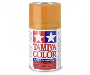 Tamiya 300086043 Spray PS-43 Transparant Oranje Polyc. 100ml
