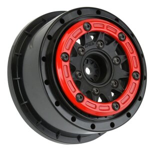 Proline 2811-04 Raid Bead-Loc 6x30 SC wheels (2) red/black