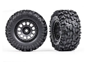 Traxxas TRX7875 XRT tyres on rims racing-black rims with...