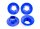 Traxxas TRX9569X Felgen-Abdeckung blau (4)  für 9572 Felgen