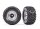 Traxxas TRX9572X Sledgehammer tyre 3.8 on rim with cover satin black