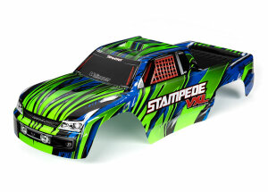 Traxxas TRX3620G Karo Stampede VXL green/blue, fully painted
