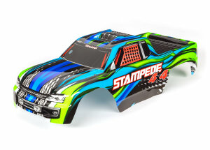 Traxxas TRX6729X Karo Stampede 4X4 blue, fully painted
