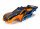 Traxxas TRX6734T Karo Rustler 4X4 arancione/blu, verniciato in massa