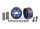 Traxxas TRX7775X Felge für Wheelie Bar, 6061-T6 Alu blau eloxiert (2) +KT