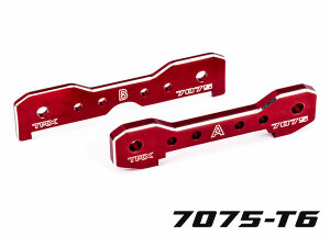 Traxxas TRX9629R wishbone holder front 7075-T6 alloy red...