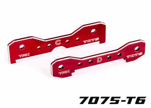 Traxxas TRX9630R Rear wishbone holder 7075-T6 alloy red...
