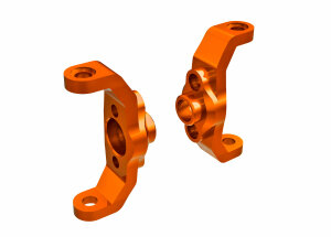 Traxxas TRX9733-ORNG Caster-Blocks, 6061-T6 alloy orange...