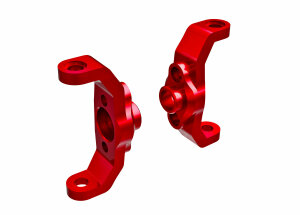 Traxxas TRX9733-RED Caster-Blocks, 6061-T6 Alu anodis&eacute; rouge l/r