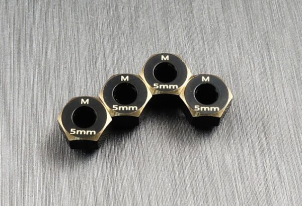 SAMIX SAM-trx4m-4063-5 Entraîneur de roue hexagonal en laiton 5mm (4)