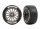 Traxxas TRX9374R pneu sur jante multi-rayons noir chrome jante 2.0 + S