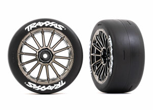 Traxxas TRX9375R Reifen auf Felge Multi-Speichen schwarz...