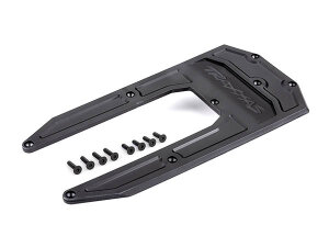 Traxxas TRX9623 Skid Plate Chassis black (for Sledge)