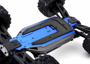 Traxxas TRX9623X Skid-Platte Chassis blau (f&uuml;r Sledge)