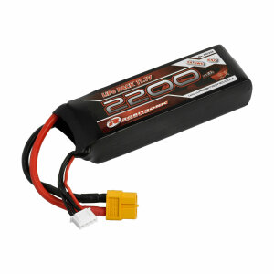 Robitronic R05258 LiPo battery 2200mAh 3S 45C XT60...