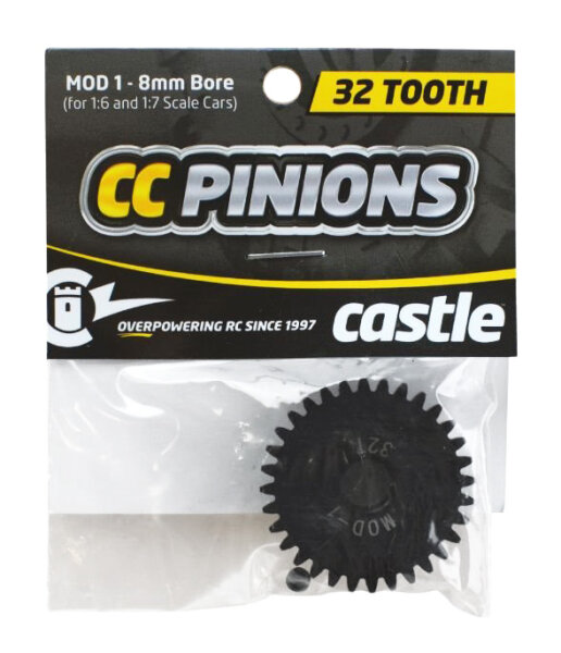 Castle-Creations 010-0065-32 Castle Creations - CC Pinion 32T - Mod1.0 - 8mm Bore