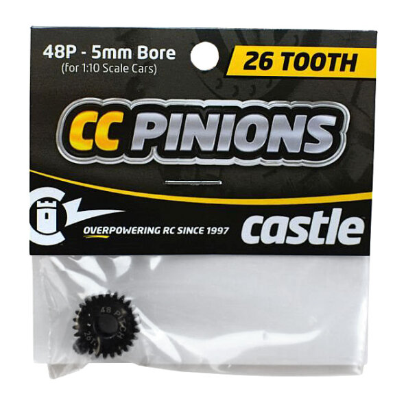 Castle-Creations 010-0065-45 Castle Creations - CC Pinion 26T - 48DP - 5mm Bore