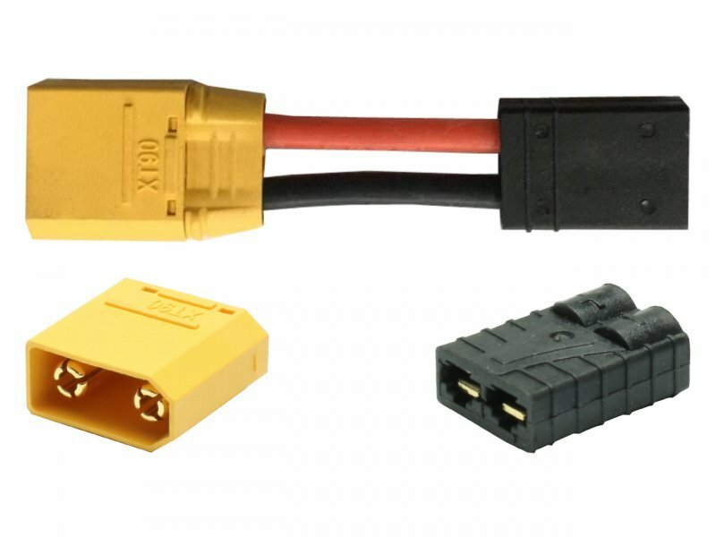OliRC 3pcs mâle XT90 à Femelle TRX Traxxas Adaptateur de connecteur câble - 12awg 5cm Fil (C49-3