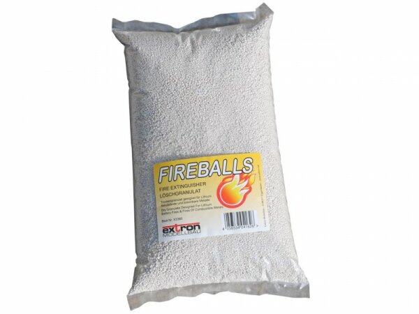 Extron X3360 FIREBALLS Fire Protection Fire Extinguishing Granules for Lithium Batteries / 5 Litres
