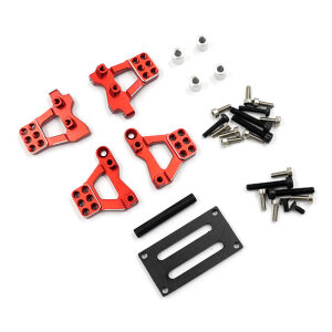 Yeah-Racing TR4M-015RD Alu shock mount red front and rear Traxxas TRX-4M