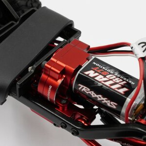 Yeah-Racing TR4M-018RD Alloy versnellingsbakhuis rood Traxxas TRX-4M