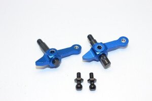 GPM DT3021-B Aluminum Steering Arm Front Blue Tamiya DT03