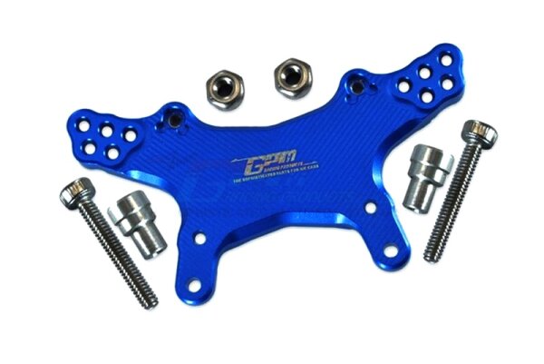 Torre Ammortizzatore Anteriore In Alluminio Blu Per Losi Mini-T 2.0 (LOS214011) - 2