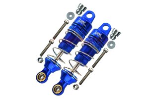 GPM Losi 1/18 Mini-T 2.0 2WD Stadium Truck Upgrade Parts Aluminum Stainless Steel Rear Upper Arm Tie Rod - 6Pc Set Black