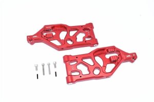 GPM Racing Aluminum Rear Lower Arms For Arrma Kraton 8S & 1/5 Scale RC Cars (Red)