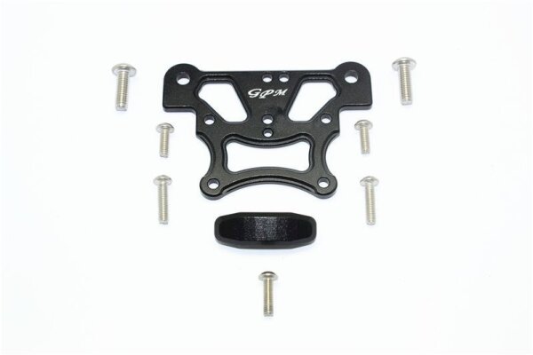 GPM Aluminium Front Chassis Protection Plate Für Arrma SENTON/Outcast/Notorious 6S BLX – 1-tlg., Schwarz