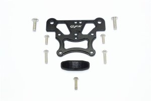 GPM MAK015-BK Aluminium Chassisplatte Oben Vorn Schwarz ARRMA Kraton, Talion, Typhon, Senton, Outcast, Notor. 6S