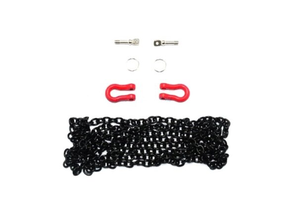 GPM ZSP006-BK Metal D-Rings With Chain Black TRX-4 & 6