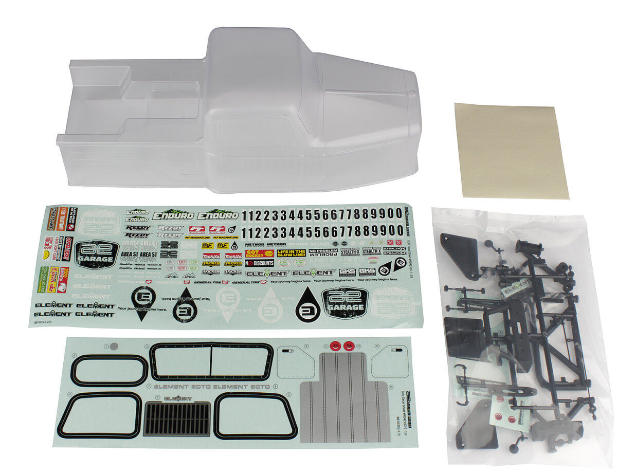 Element RC 42161 Enduro Ecto body kit, helder